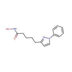 O=C(CCCCc1ccn(-c2ccccc2)n1)NO ZINC000299823182