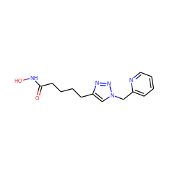 O=C(CCCCc1cn(Cc2ccccn2)nn1)NO ZINC000096907678