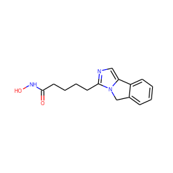 O=C(CCCCc1ncc2n1Cc1ccccc1-2)NO ZINC000299818938