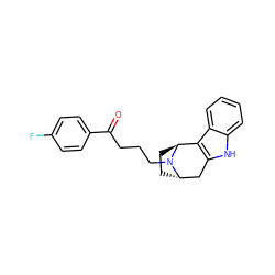 O=C(CCCN1[C@H]2CC[C@H]1c1c([nH]c3ccccc13)C2)c1ccc(F)cc1 ZINC000100753754