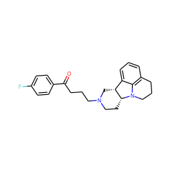 O=C(CCCN1CC[C@@H]2[C@H](C1)c1cccc3c1N2CCC3)c1ccc(F)cc1 ZINC000144002684