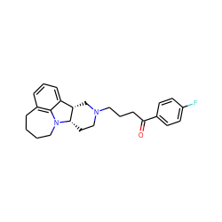 O=C(CCCN1CC[C@H]2[C@@H](C1)c1cccc3c1N2CCCC3)c1ccc(F)cc1 ZINC000142085734