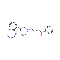 O=C(CCCN1CC[C@H]2[C@@H](C1)c1cccc3c1N2CCCS3)c1ccccc1 ZINC000013487995