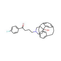 O=C(CCCN1CCC(O)(c2cc3ccc2CCc2ccc(cc2)CC3)CC1)c1ccc(F)cc1 ZINC000064540831