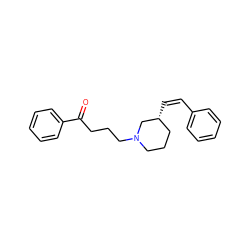 O=C(CCCN1CCC[C@@H](/C=C\c2ccccc2)C1)c1ccccc1 ZINC000029310474