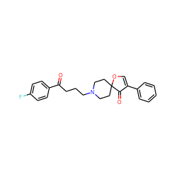 O=C(CCCN1CCC2(CC1)OC=C(c1ccccc1)C2=O)c1ccc(F)cc1 ZINC000026281559