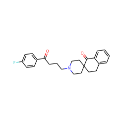 O=C(CCCN1CCC2(CCc3ccccc3C2=O)CC1)c1ccc(F)cc1 ZINC000012356272