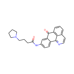 O=C(CCCN1CCCC1)Nc1ccc2c(c1)C(=O)c1cccc3ccnc-2c13 ZINC000028902601