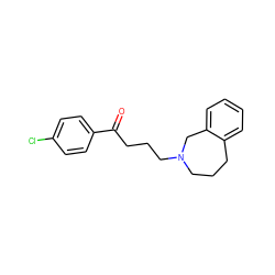 O=C(CCCN1CCCc2ccccc2C1)c1ccc(Cl)cc1 ZINC001772571632