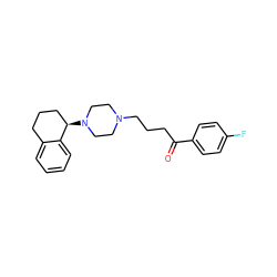 O=C(CCCN1CCN([C@@H]2CCCc3ccccc32)CC1)c1ccc(F)cc1 ZINC000022938691