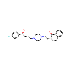 O=C(CCCN1CCN(CC[C@H]2CCc3ccccc3C2=O)CC1)c1ccc(F)cc1 ZINC000019367755