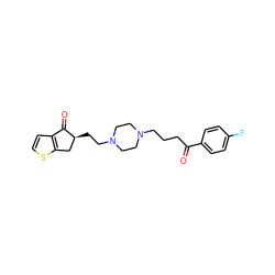 O=C(CCCN1CCN(CC[C@H]2Cc3sccc3C2=O)CC1)c1ccc(F)cc1 ZINC000022445857