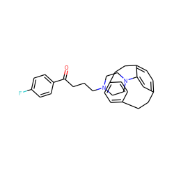 O=C(CCCN1CCN(c2cc3ccc2CCc2ccc(cc2)CC3)CC1)c1ccc(F)cc1 ZINC000064540543