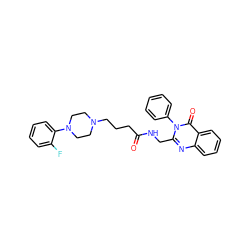 O=C(CCCN1CCN(c2ccccc2F)CC1)NCc1nc2ccccc2c(=O)n1-c1ccccc1 ZINC000029123675