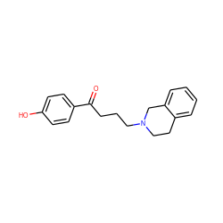 O=C(CCCN1CCc2ccccc2C1)c1ccc(O)cc1 ZINC000653903436