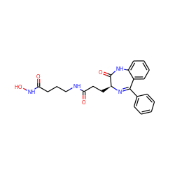 O=C(CCCNC(=O)CC[C@@H]1N=C(c2ccccc2)c2ccccc2NC1=O)NO ZINC001772610248