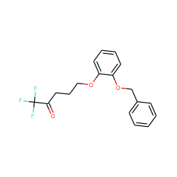 O=C(CCCOc1ccccc1OCc1ccccc1)C(F)(F)F ZINC000115388641