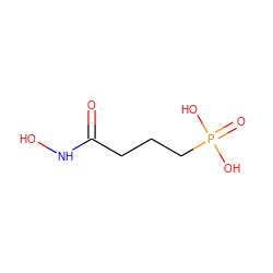 O=C(CCCP(=O)(O)O)NO ZINC000028477736