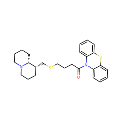 O=C(CCCSC[C@@H]1CCCN2CCCC[C@H]12)N1c2ccccc2Sc2ccccc21 ZINC000071281999