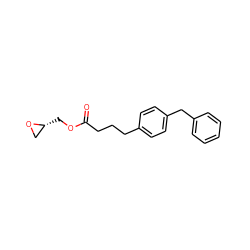 O=C(CCCc1ccc(Cc2ccccc2)cc1)OC[C@@H]1CO1 ZINC000084617594