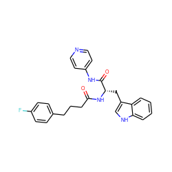 O=C(CCCc1ccc(F)cc1)N[C@@H](Cc1c[nH]c2ccccc12)C(=O)Nc1ccncc1 ZINC000096931961