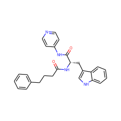 O=C(CCCc1ccccc1)N[C@@H](Cc1c[nH]c2ccccc12)C(=O)Nc1ccncc1 ZINC000096931955