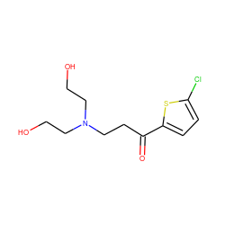 O=C(CCN(CCO)CCO)c1ccc(Cl)s1 ZINC000045373977