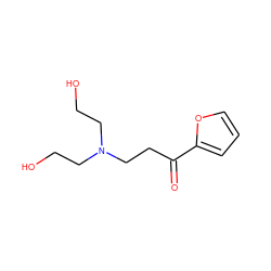 O=C(CCN(CCO)CCO)c1ccco1 ZINC000045337128