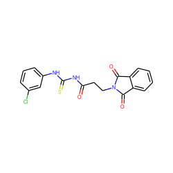 O=C(CCN1C(=O)c2ccccc2C1=O)NC(=S)Nc1cccc(Cl)c1 ZINC000000941021