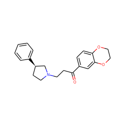 O=C(CCN1CC[C@@H](c2ccccc2)C1)c1ccc2c(c1)OCCO2 ZINC000000340372