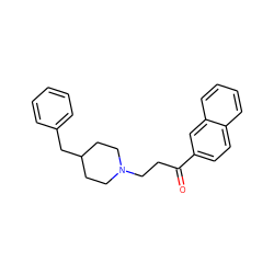 O=C(CCN1CCC(Cc2ccccc2)CC1)c1ccc2ccccc2c1 ZINC000143937960