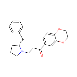 O=C(CCN1CCC[C@@H]1Cc1ccccc1)c1ccc2c(c1)OCCO2 ZINC000001185979