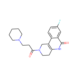 O=C(CCN1CCCCC1)N1CCc2[nH]c(=O)c3cc(F)ccc3c2C1 ZINC000013536336