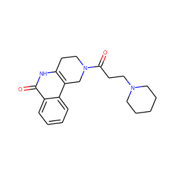 O=C(CCN1CCCCC1)N1CCc2[nH]c(=O)c3ccccc3c2C1 ZINC000013536333