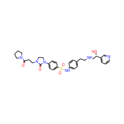 O=C(CCN1CCN(c2ccc(S(=O)(=O)Nc3ccc(CCNC[C@H](O)c4cccnc4)cc3)cc2)C1=O)N1CCCC1 ZINC000026495270