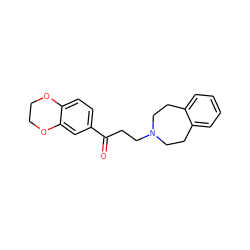 O=C(CCN1CCc2ccccc2CC1)c1ccc2c(c1)OCCO2 ZINC000000177679