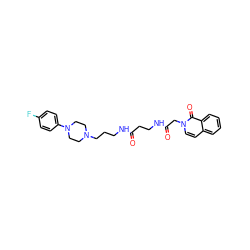 O=C(CCNC(=O)Cn1ccc2ccccc2c1=O)NCCCN1CCN(c2ccc(F)cc2)CC1 ZINC000004035250