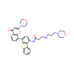 O=C(CCNCCCN1CCOCC1)Nc1ccc(-c2cccc3c(=O)cc(N4CCOCC4)oc23)c2sc3ccccc3c12 ZINC000101696393