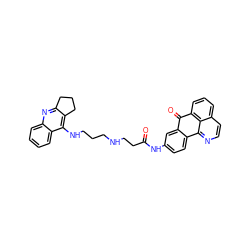 O=C(CCNCCCNc1c2c(nc3ccccc13)CCC2)Nc1ccc2c(c1)C(=O)c1cccc3ccnc-2c13 ZINC000072121431