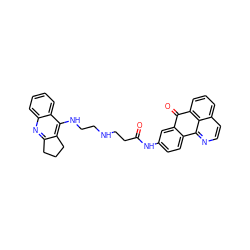 O=C(CCNCCNc1c2c(nc3ccccc13)CCC2)Nc1ccc2c(c1)C(=O)c1cccc3ccnc-2c13 ZINC000072119612