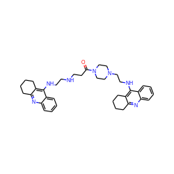 O=C(CCNCCNc1c2c(nc3ccccc13)CCCC2)N1CCN(CCNc2c3c(nc4ccccc24)CCCC3)CC1 ZINC000084669604