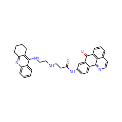 O=C(CCNCCNc1c2c(nc3ccccc13)CCCC2)Nc1ccc2c(c1)C(=O)c1cccc3ccnc-2c13 ZINC000072120329