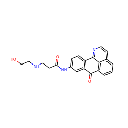 O=C(CCNCCO)Nc1ccc2c(c1)C(=O)c1cccc3ccnc-2c13 ZINC000028902744