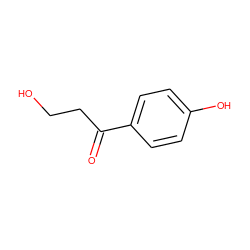 O=C(CCO)c1ccc(O)cc1 ZINC000013118172