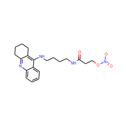 O=C(CCO[N+](=O)[O-])NCCCCNc1c2c(nc3ccccc13)CCCC2 ZINC000029136027