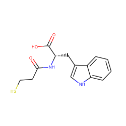 O=C(CCS)N[C@@H](Cc1c[nH]c2ccccc12)C(=O)O ZINC000013600081