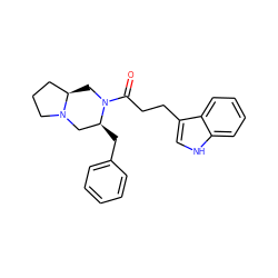 O=C(CCc1c[nH]c2ccccc12)N1C[C@@H]2CCCN2C[C@@H]1Cc1ccccc1 ZINC000036286065