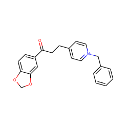 O=C(CCc1cc[n+](Cc2ccccc2)cc1)c1ccc2c(c1)OCO2 ZINC000028393548