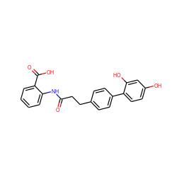 O=C(CCc1ccc(-c2ccc(O)cc2O)cc1)Nc1ccccc1C(=O)O ZINC000473098046