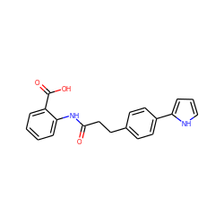 O=C(CCc1ccc(-c2ccc[nH]2)cc1)Nc1ccccc1C(=O)O ZINC000028863438